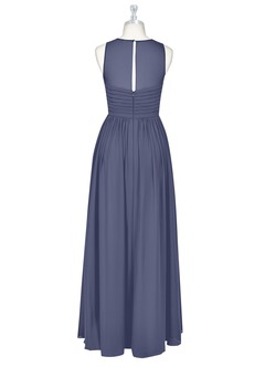 Azazie Nina Bridesmaid Dresses Stormy A-Line Pleated Chiffon Dress image7