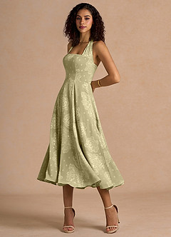 Vestido Celadón Midi Adelise image3