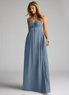 Azazie Llana Abiti da damigella d'onore premaman Abito A-Line Chiffon Floor-Length image3