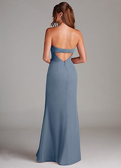 Azazie Leonis Bridesmaid Dresses Twilight Sheath Strapless Chiffon Convertible Dress image5
