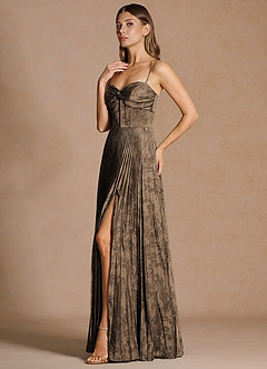 Vesper Coffee Brown Maxi Dress image4