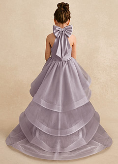 Azazie Bev Flower Girl Dresses Dusk A-Line Convertible Tulle Dress image1