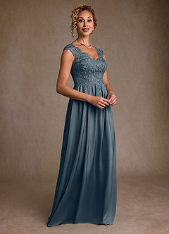 Azazie Amethyst Mère de la mariée Robes Robe Trapèze en Dentelle Violet Crépusculaire image5