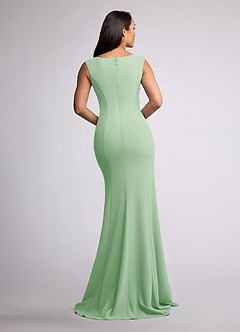Azazie Juliane Abiti per la Madre della Sposa Abito Sirena in Pizzo Lustrini Verde Salvia image4