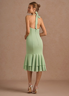 Marcelline Light Green Midi Dress image2