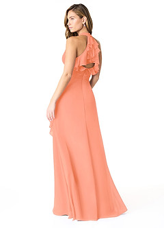 Azazie Aviv Bridesmaid Dresses Sunset A-Line Pleated Chiffon Dress image2