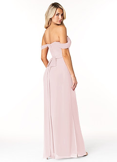 Azazie Joretta Bridesmaid Dresses Blushing Pink A-Line Sweetheart Neckline Chiffon Convertible Dress image5