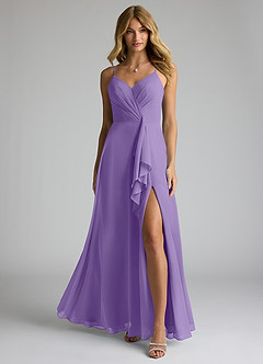 Azazie Akita Bridesmaid Dresses Tahiti A-Line Chiffon Dress image3