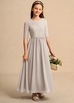 Azazie Pippin Junior Formal Flower Girl Klänningar Klä A-Line i Spets image4