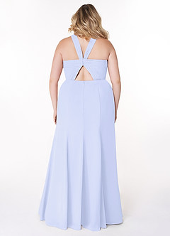Azazie Rue Brautjungfernkleider A-Linie Halter Chiffon Kleid Lavendel image8