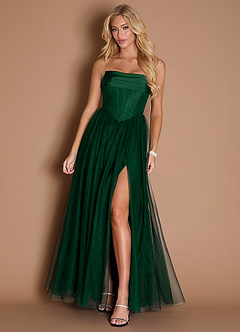 Kasie Hunter Green Corset Maxi Dress image3