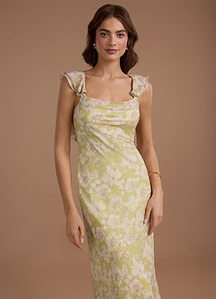 Rianne Olive Floral Maxi Dress image5