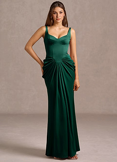 Robe Longue Vert Chasseur Pristina image2