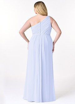 Azazie Sharon Bridesmaid Dresses A-Line One Shoulder Chiffon Floor-Length Dress image8
