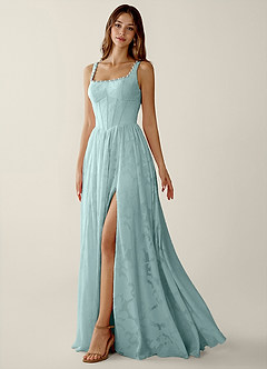 Megan Mist Lace A-line Prom Dress image5