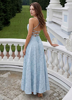 Marlo Powder Blue Corset Prom Dress image3