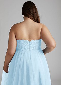 Azazie Roni Bridesmaid Dresses Sky Blue A-Line Sweetheart Neckline Tulle Convertible Dress image12