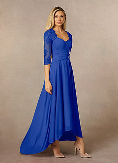 Azazie Anne Mother of the Bride Dresses Royal Blue Sheath Sweetheart Sequins Lace Dress image5