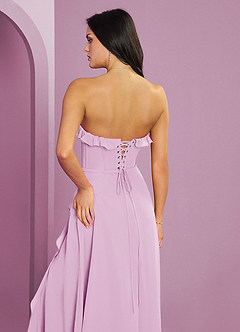 Barbie ♥ Azazie Bridesmaid Dresses Candy Pink A-Line Sweetheart Neckline Chiffon Dress image7