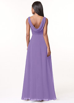 Azazie Karina Bridesmaid Dresses Tahiti A-Line Pleated Chiffon Dress image2