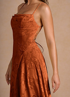 Irelia Rust Midi Dress image6