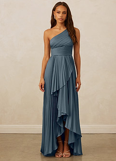 Christian Siriano Bridal for Azazie 1008 Brautjungfernkleider A-Linie One-Shoulder Stretch-Satin Kleid Zwielichtviolett image1