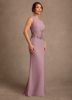 Azazie Kathie Mother of the Bride Dresses Dusty Rose Mermaid Lace Chiffon Dress image3