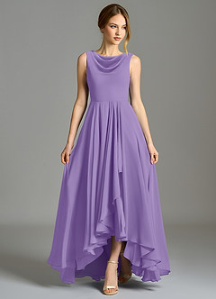 Azazie Wonderland Bridesmaid Dresses Tahiti A-Line Pleated Chiffon Dress image4