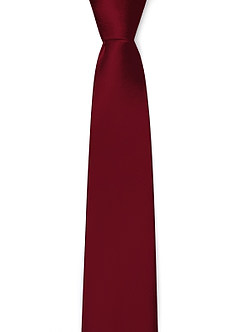 front Matte Satin Skinny Tie