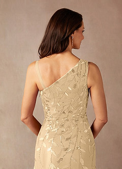 Azazie Backley Mother of the Bride Dresses Champagne Mermaid Sequins Dress image10