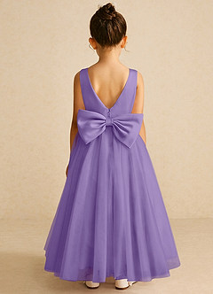 Azazie Pumpkin Flower Girl Dresses Tahiti A-Line Convertible Tulle Dress image6