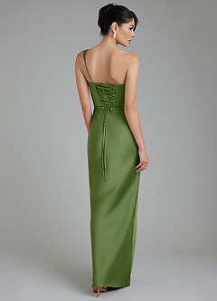 Azazie Sabrina Robes de demoiselle d'honneur Robe Sirène en Satin extensible Corset Genévrier image3