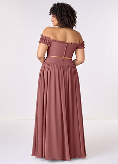 Barbie ♥ Azazie Bridesmaid Dresses Amethyst A-Line Off the Shoulder Chiffon Convertible Dress image9