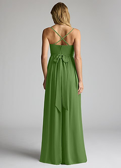 Azazie Llana Maternity Bridesmaid Dresses A-Line Chiffon Floor-Length Dress image4