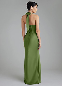 Azazie Torrance Robes de demoiselle d'honneur Robe Sirène en Satin extensible Corset Genévrier image8