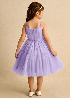 Azazie Osea vestidos de niña de las flores Vestido de Lila de Tul de Princesa con Plisado image2