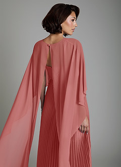 Azazie Micah Vestidos de damas de honor Vestido Rosa Antigua de Satén Elástico de Línea A Convertible con Corsé image8