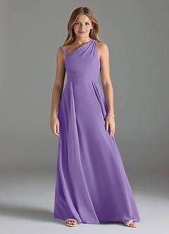 Azazie Dallas Junior Tahiti A-Line Pleated Chiffon Dress image1