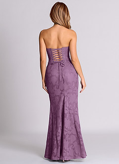 Azazie Sorrel Bridesmaid Dresses Wisteria Mermaid Corset Floral Burnout Convertible Dress image2