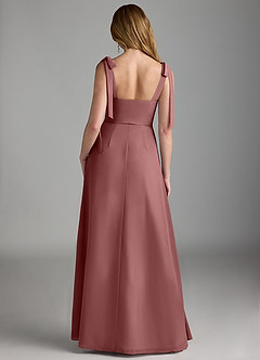 Azazie Lizet Bridesmaid Dresses Desert Rose A-Line Sweetheart Neckline Chiffon Dress image2
