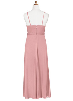 Azazie Luxy Junior Robe en Maille Plissée Rose Poussiéreuse image7