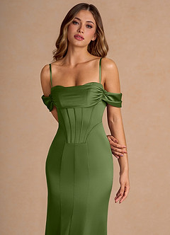 Aurelie Olive Green Maxi Dress image6