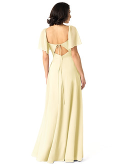 Azazie Chloe Final Sale Terracotta A-Line Sweetheart Neckline Chiffon Dress image2