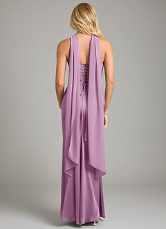 Azazie Sorrel Bridesmaid Dresses Wisteria Mermaid Strapless Stretch Satin Convertible Dress image9
