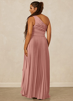Christian Siriano Bridal for Azazie 1008 Bridesmaid Dresses Rosette A-Line One Shoulder Stretch Satin Dress image10