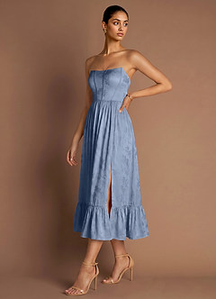 Floria 파우더 블루 미디 드레스 image4