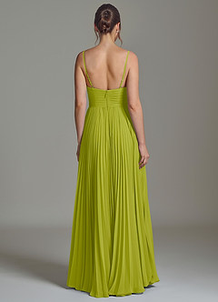 Azazie Catie Abiti da Damigella Abito A-Line in Chiffon Scollo a Cuore Citronella image6
