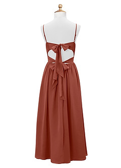Azazie Zeya Junior Auburn A-Line Chiffon Dress image8
