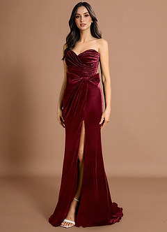 Ismeria Wine Maxi Dress image4