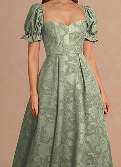 Lanthe Agave Green Midi Dress image6